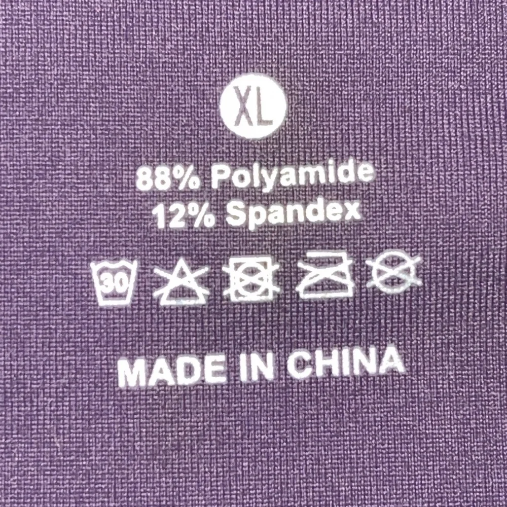 NWT The Gym People Purple Compression Shorts Sz. XL - Picture 11 of 11